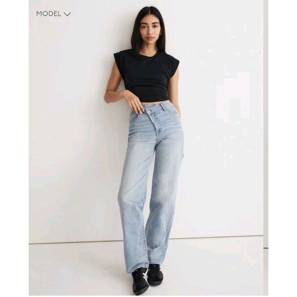 Madewell x Molly Dickson Crossover Baggy Straight JeansSize 25